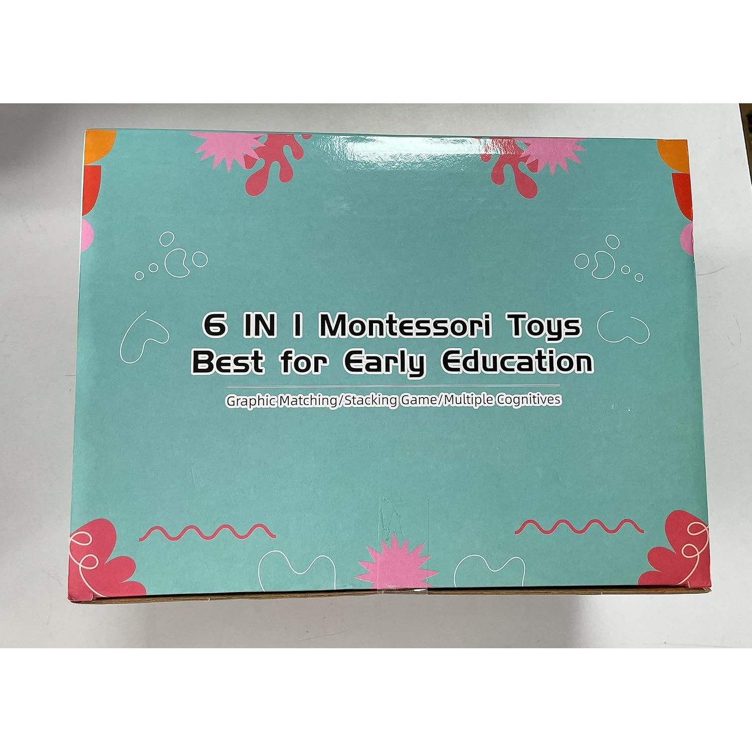 Juguetes Montessori para Bebés 6 en 1 - Weilim, 27 Piezas