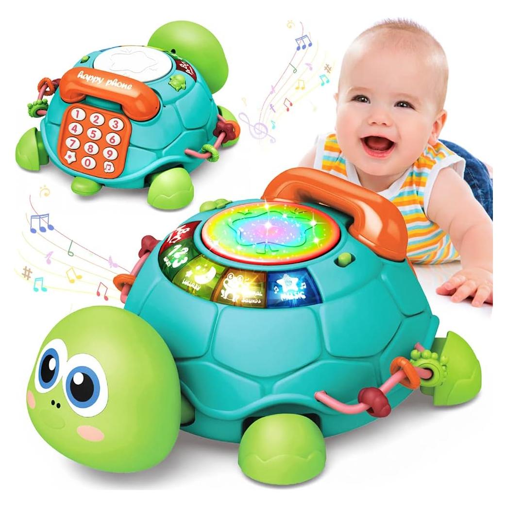 Juguete Musical Tortuga para Gatear Jyusmile 0-1 Año