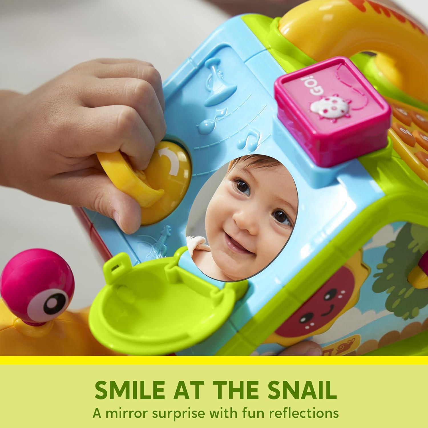 SYNCFUN Baby Toys, Montessori Toys for 1 Year Old, Tummy Time Gift, Learning Crawl Snail Busy Activity Cube, Educational Toddler Present with Music, Birthday Gifts for Boys and Girls Aged 1-3