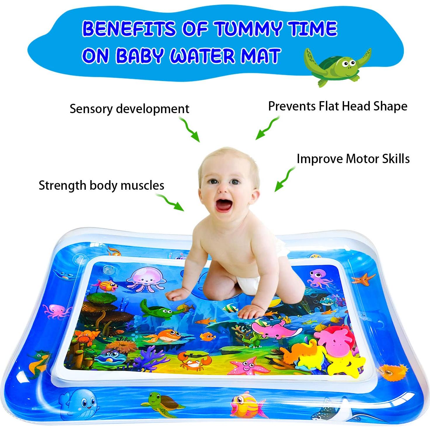 Alfombra de Agua Inflable para Bebés ZHUYNXIR 69.85x50.8 cm