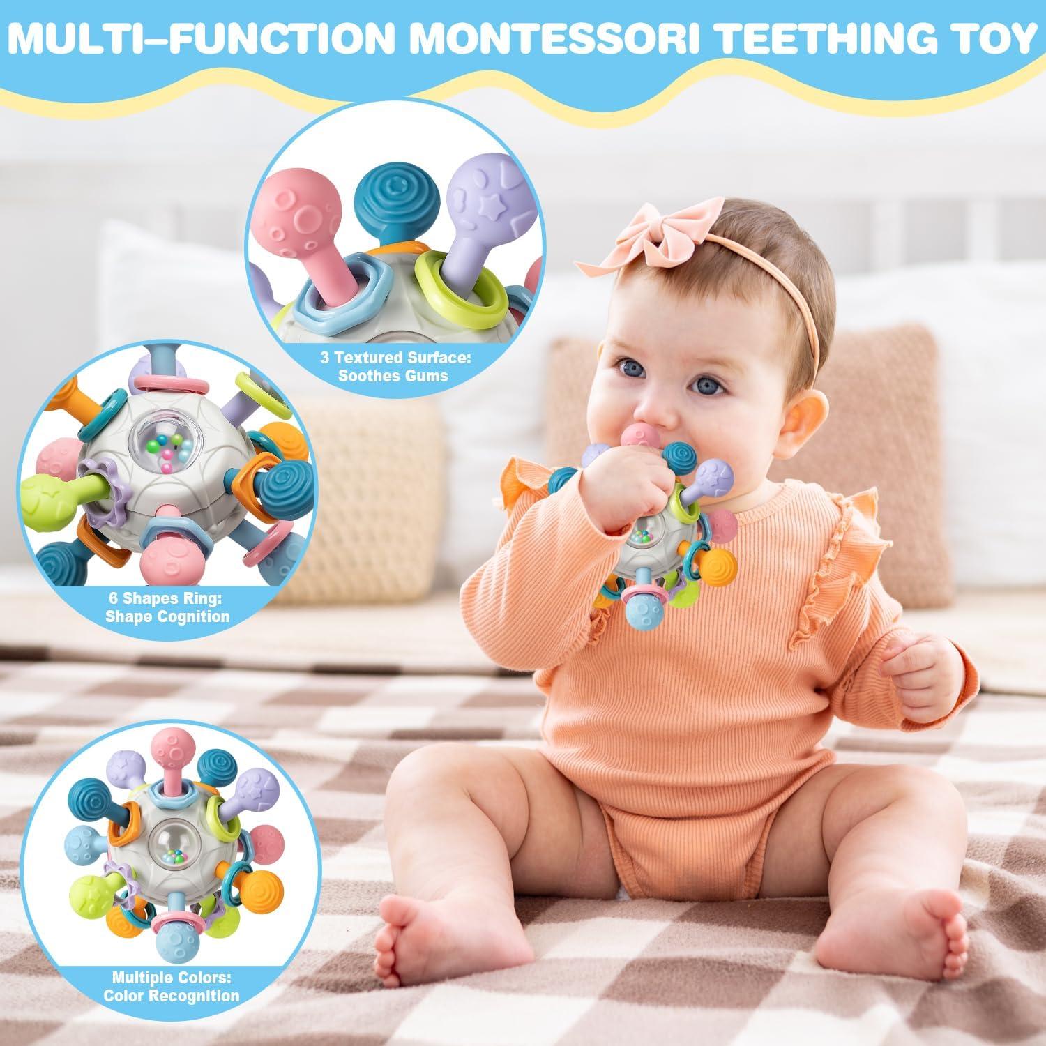Set de Juguetes Montessori SpringFlower 6 en 1 para Bebés