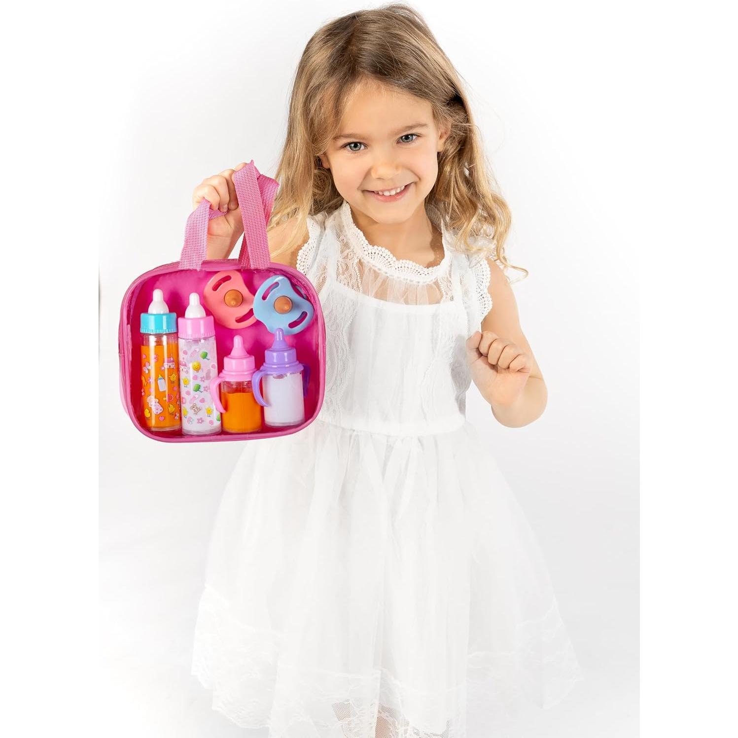 Conjunto de Alimentación de Muñeca Fash n Kolor 6 Piezas