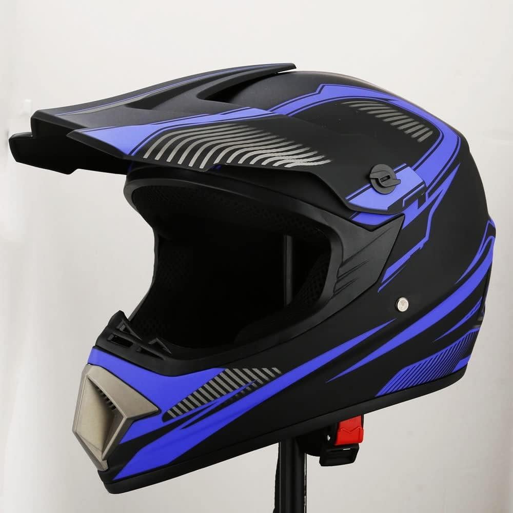 Casco Integral Senhill para Motocross con Guantes y Gafas