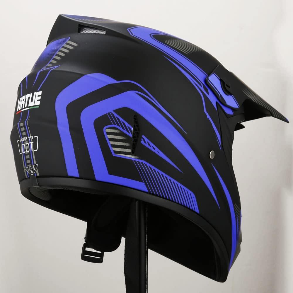 Casco Integral Senhill para Motocross con Guantes y Gafas