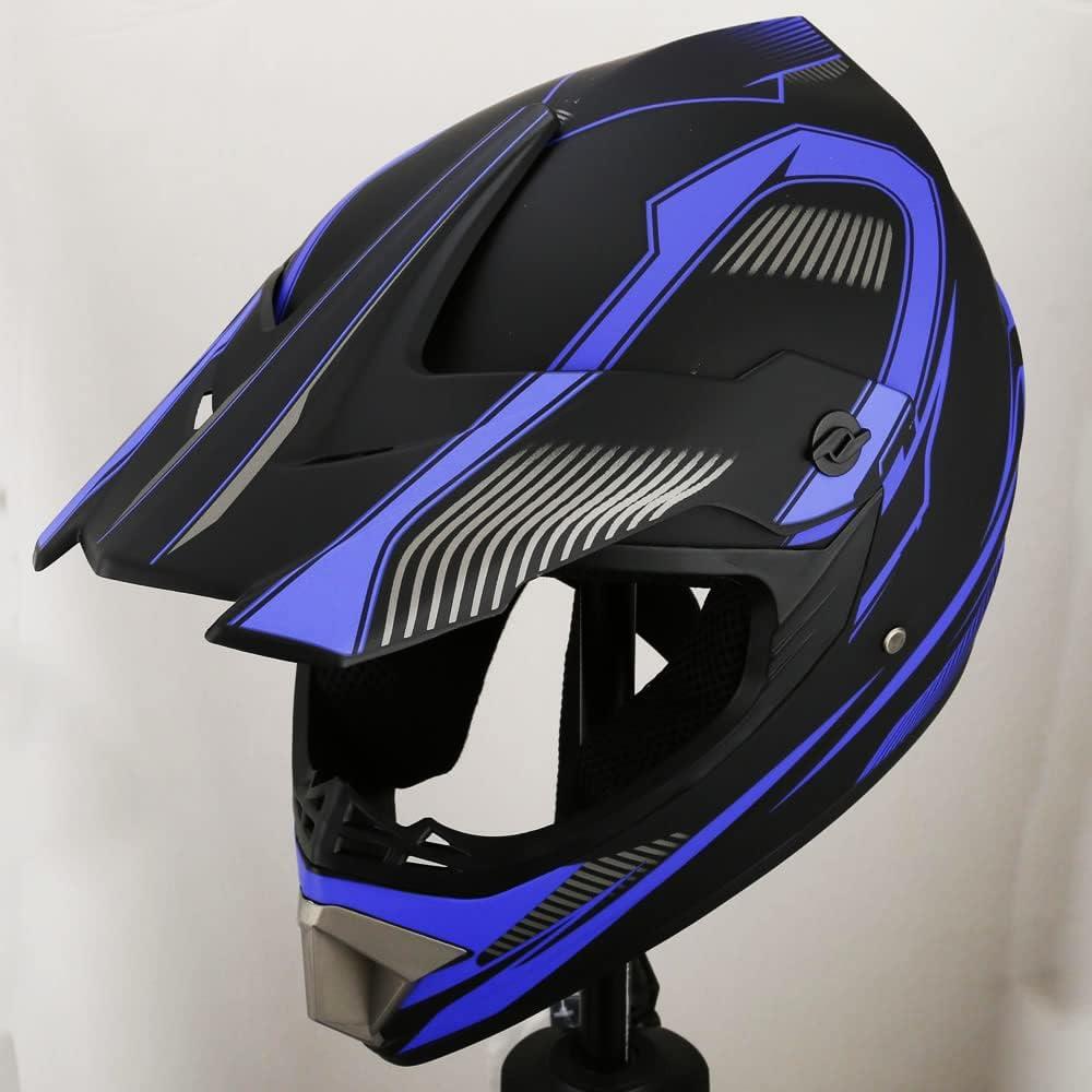 Casco Integral Senhill para Motocross con Guantes y Gafas