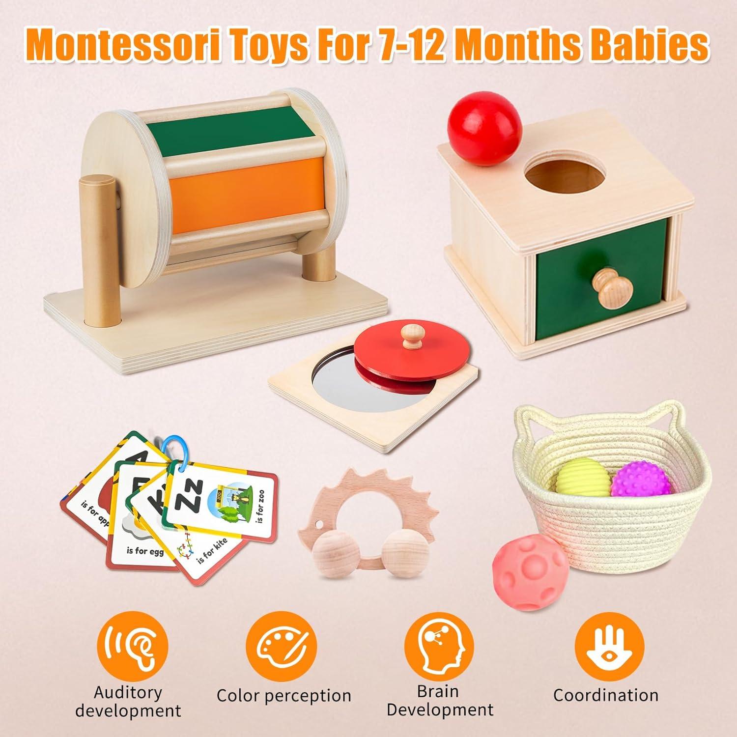 Juguetes Educativos Montessori Starrykids 7 en 1 para Bebés