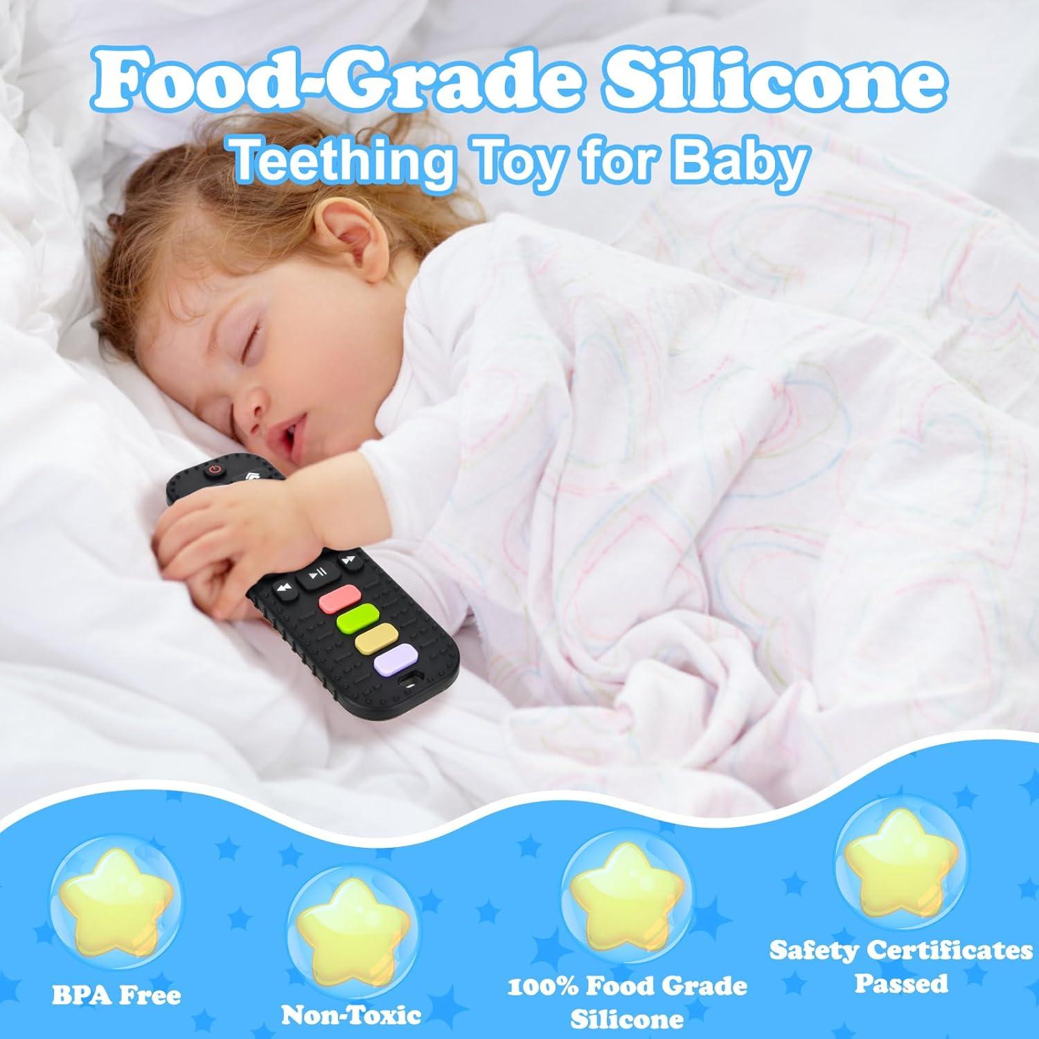 Juguete Mordedor Silicona Control Remoto Bebés 0-18 Meses