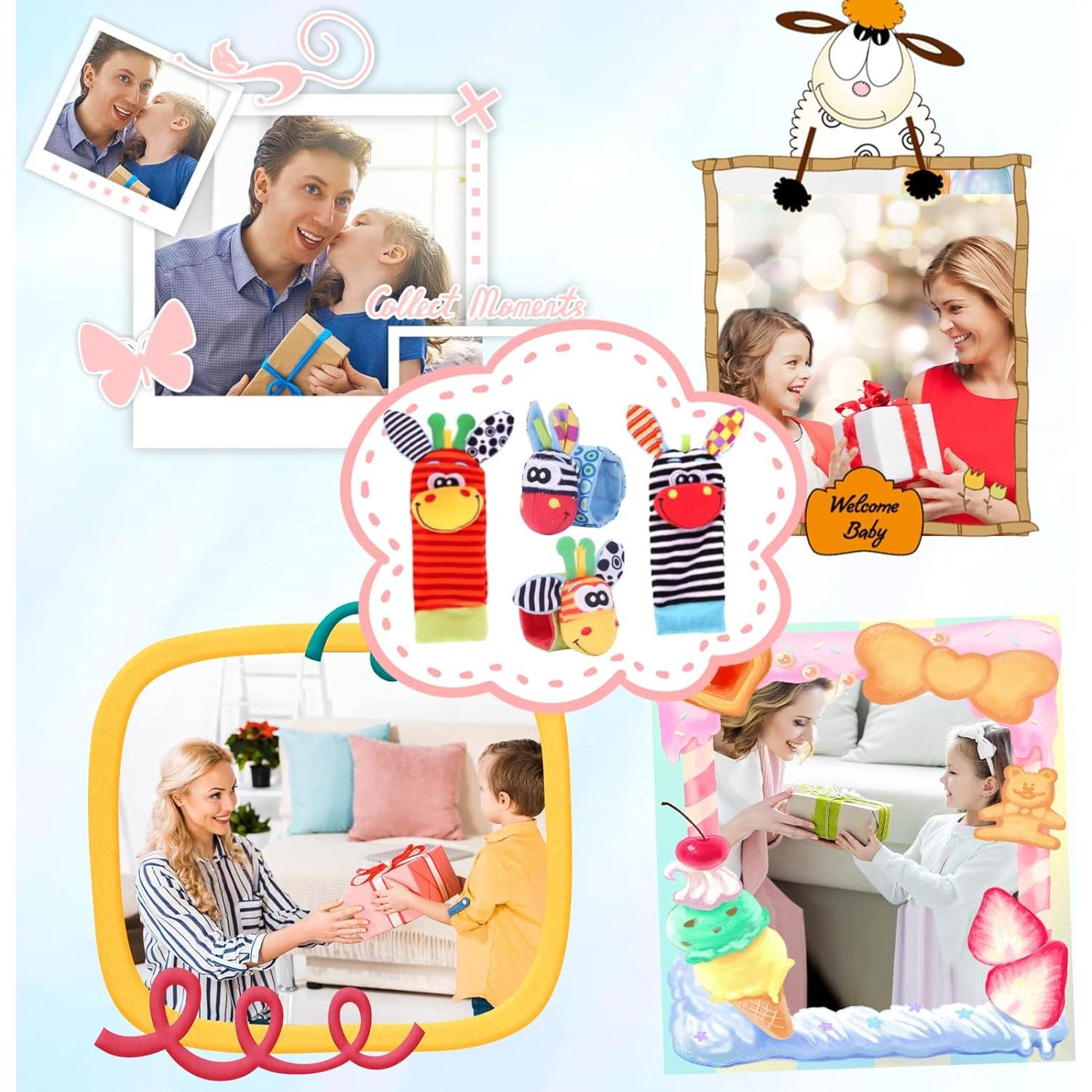 Conjunto de Juguetes Sensoriales para Bebés PADONISE - 4 Piezas