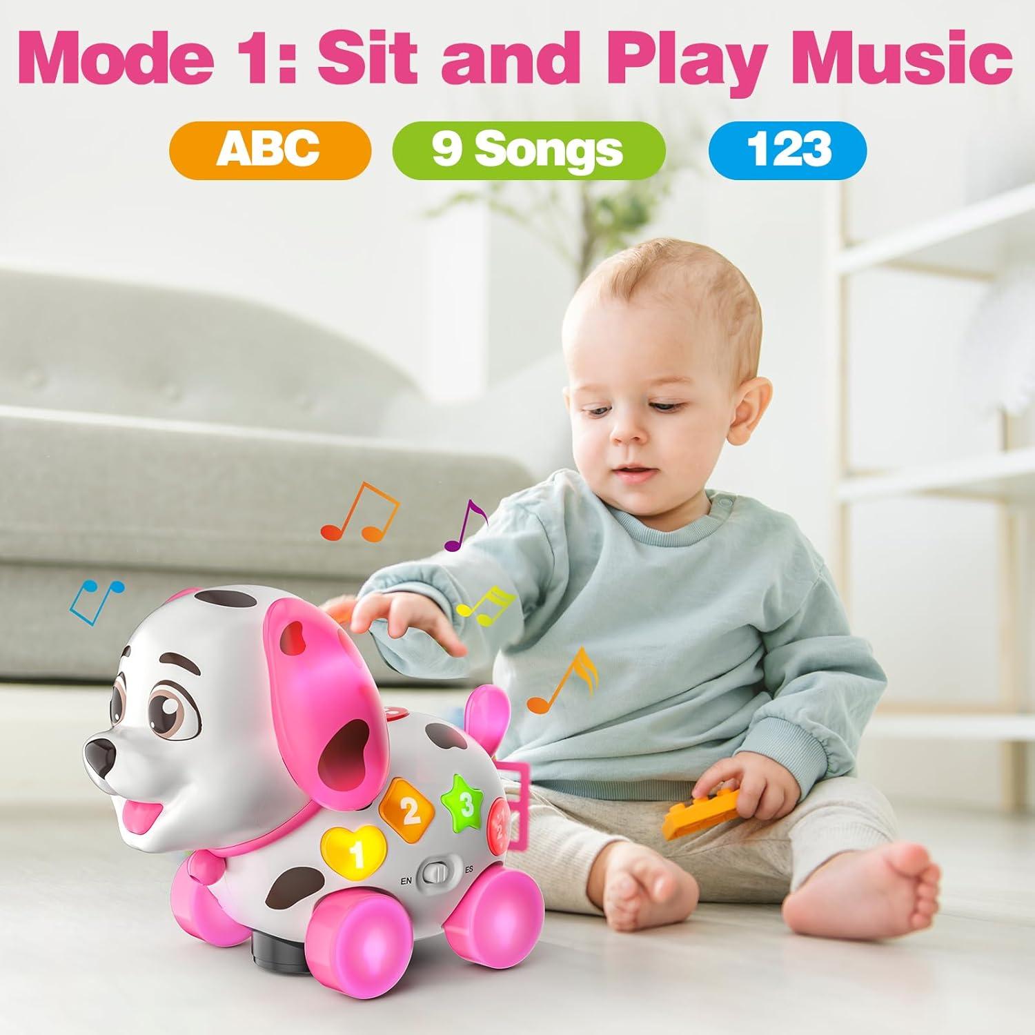 Juguete Musical 3-en-1 BQU para Bebés 6-18 Meses Rosa