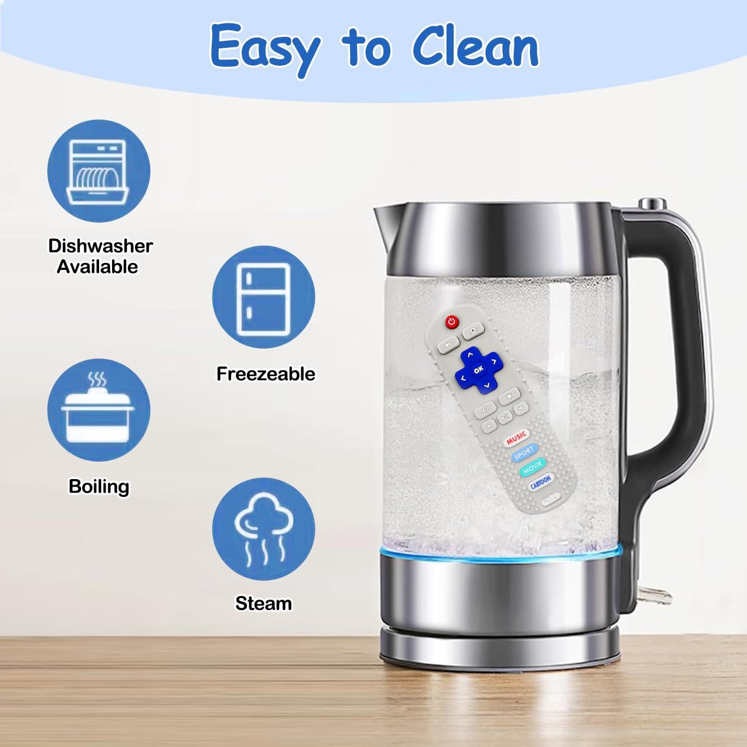 Paquete de 3 Mordedores de Silicona Control Remoto Bebés