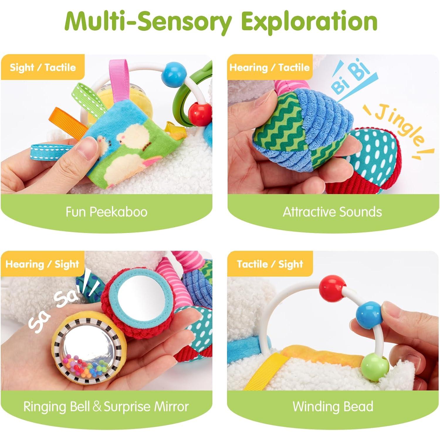 Juguete Sensorial para Bebés Hahaland Cordero Musical 0-6 Meses