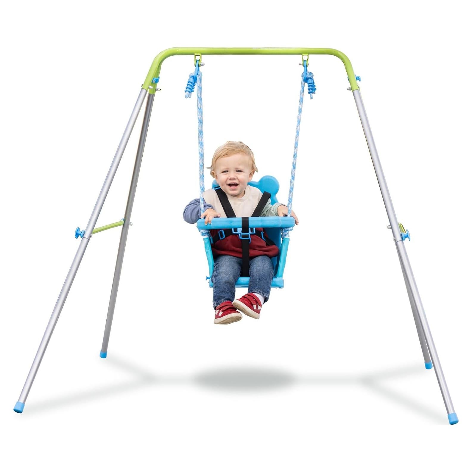 Columpio para Niños Sportspower - Interior/Exterior, Azul, 132x140x119 cm