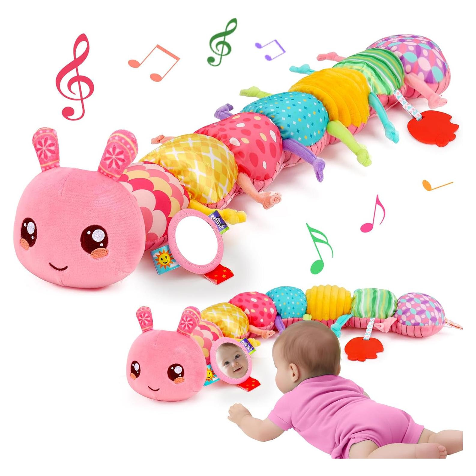 Juguete de Oruga Musical de Peluche Thremhoo para Bebés 0-6 Meses