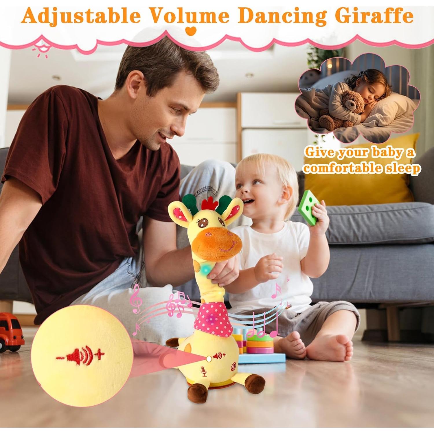 Juguete de Jirafa Hablante y Bailarina LLUKEME 33cm