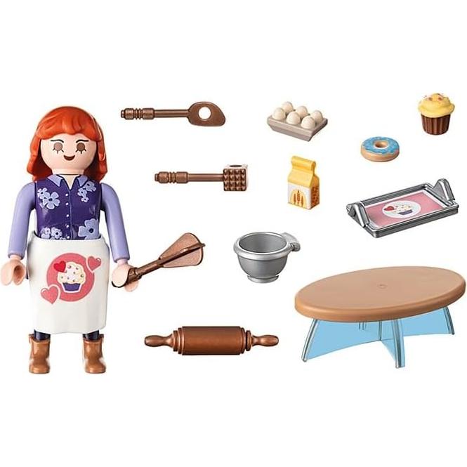 Figuras de Juguete PLAYMOBIL Chef Pastelero 71479 - 4 Años
