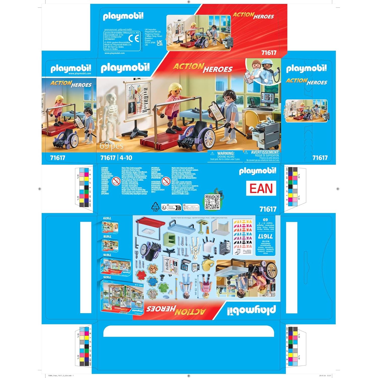 Set de Juego Ortopédico PLAYMOBIL 71617 con Doctor y Accesorios