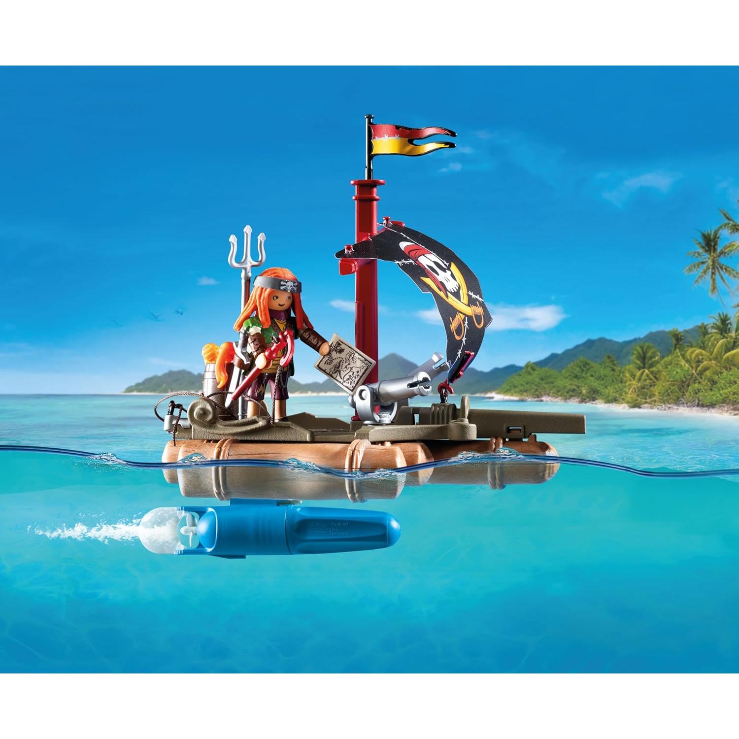 Balsa Pirata PLAYMOBIL 71794 con Tesoro y Accesorios