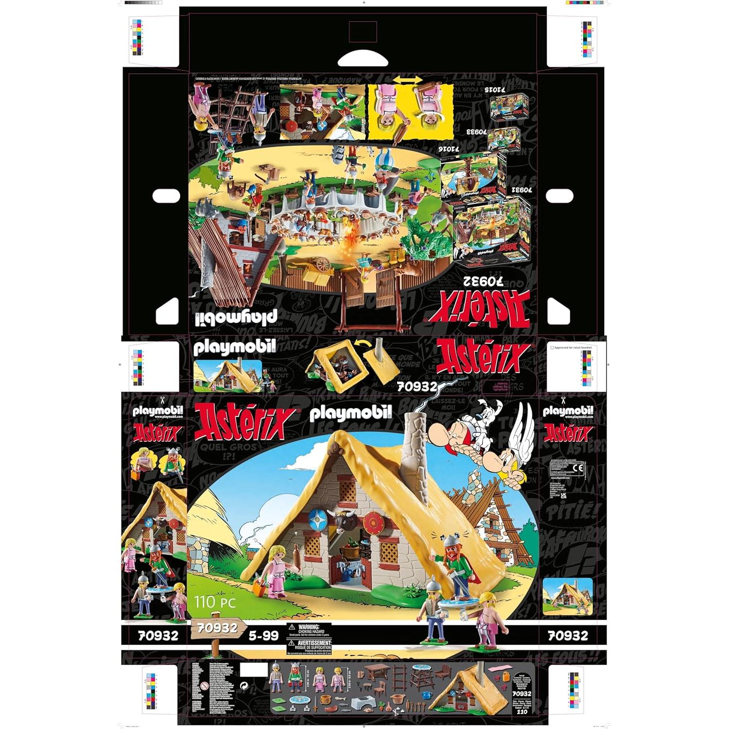 Playmobil Asterix 70932 Cabaña de Vitalstatistix 110 Piezas