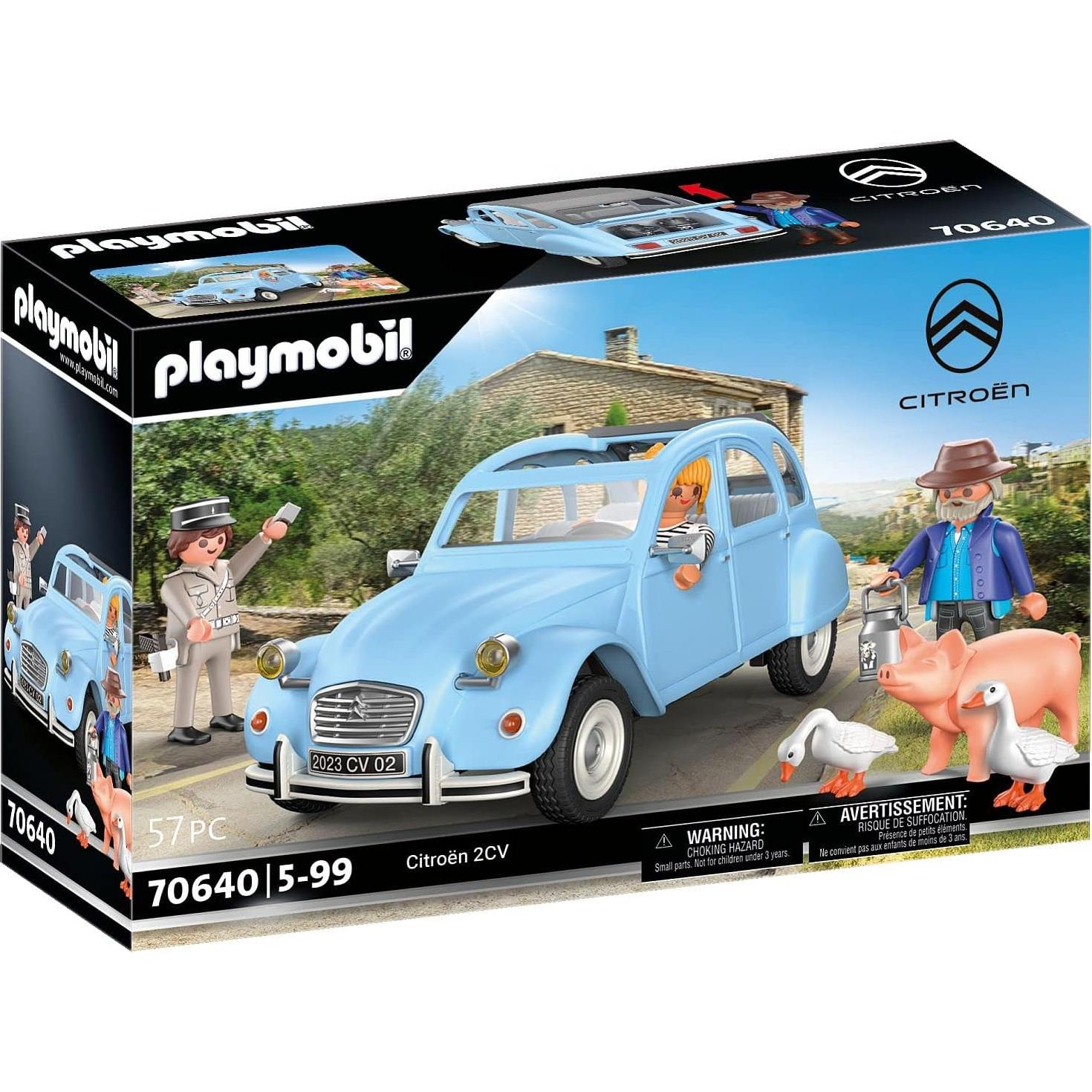 PLAYMOBIL Auto Clásico Citroën 2 CV 70640 Juguete 57 Piezas