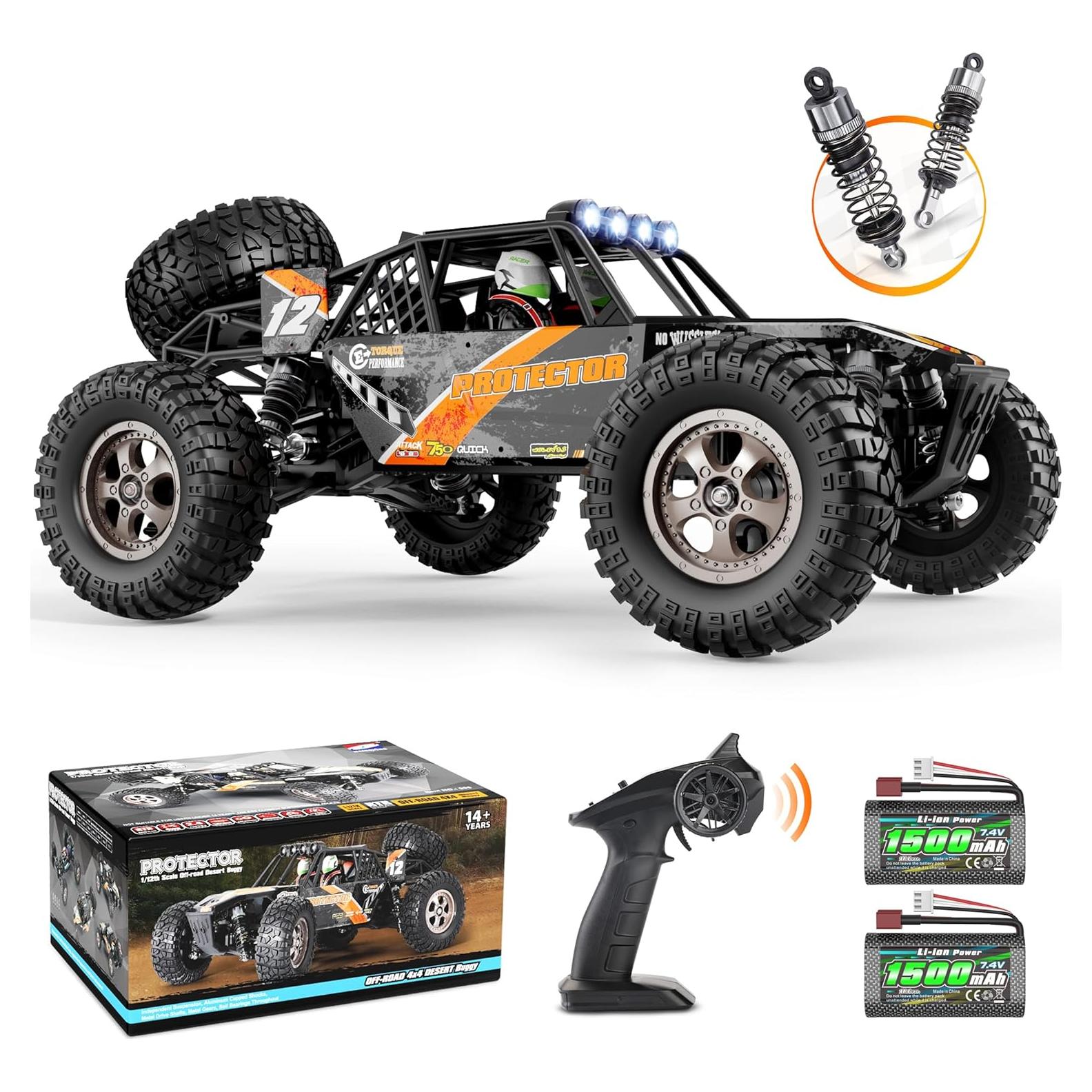 Coche RC 4x4 Haiboxing 1:12 Off-Road 38 KM/H 2 Baterías