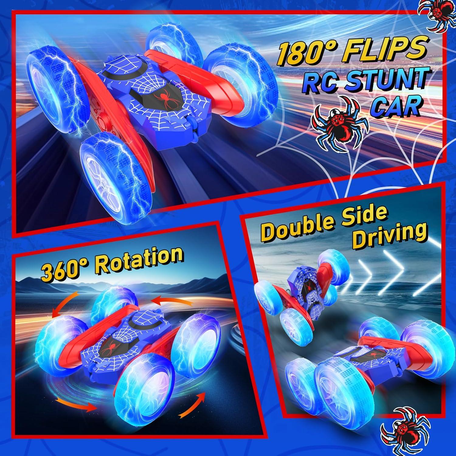 Coche RC Acrobático NQD Spider 4WD 360° con Luces LED