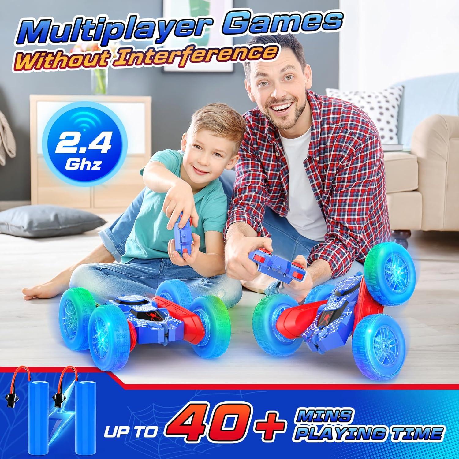 Coche RC Acrobático NQD Spider 4WD 360° con Luces LED