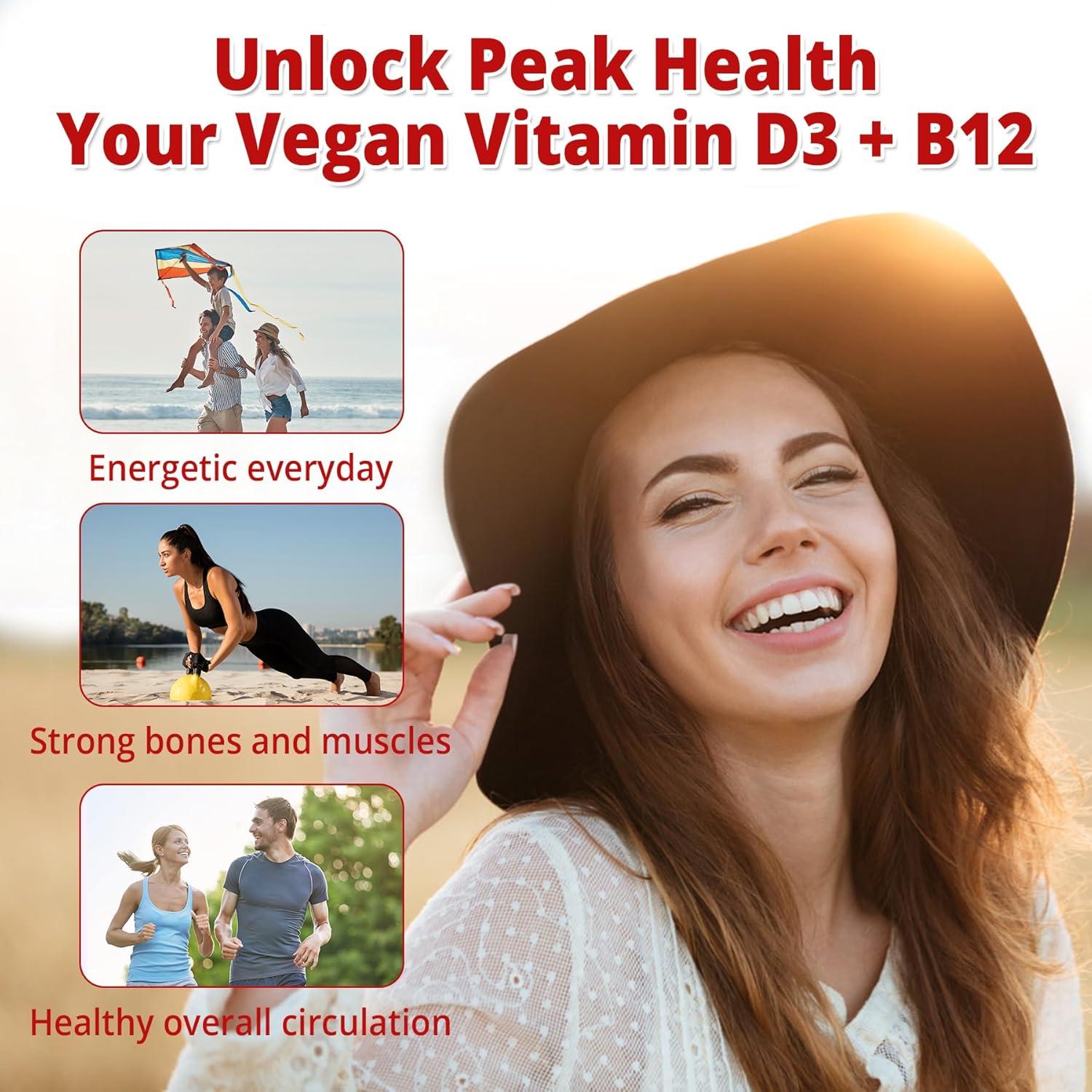 Gomas Veganas Vitamina D3 5000UI + B12 1000mcg Neviss 120u