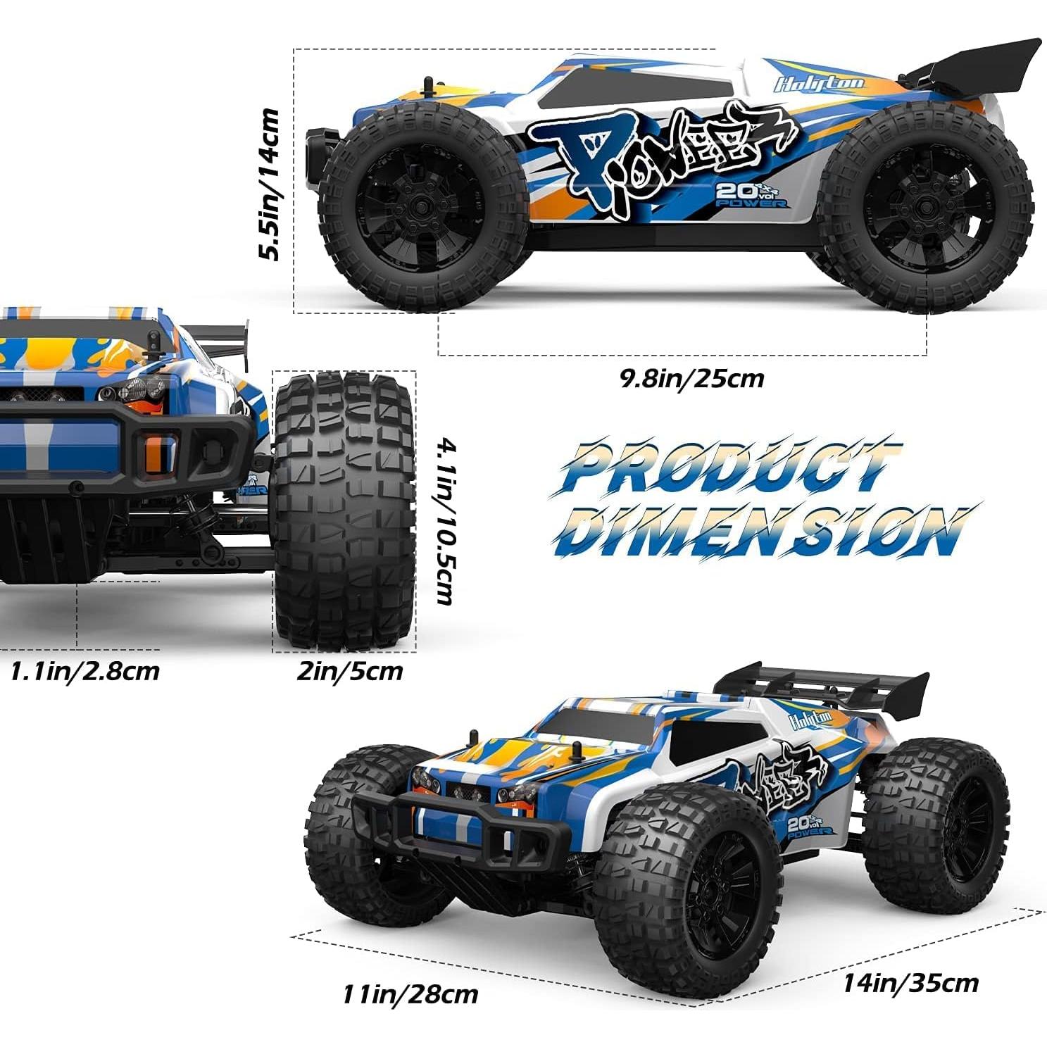 Coche RC Todo Terreno Holyton 1:10 4WD 48 Km/h con LED