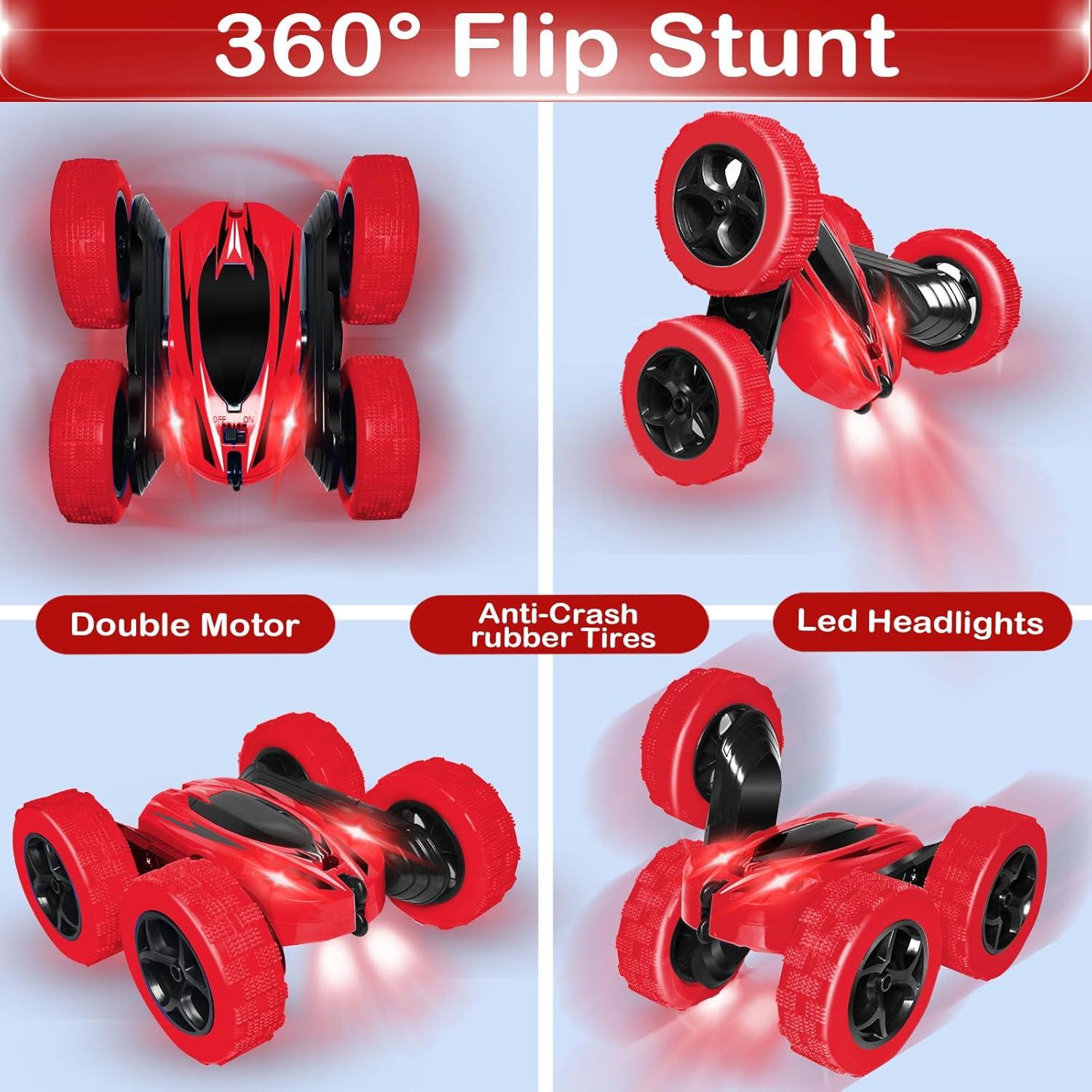 Coche de Control Remoto Acrobático FREE TO FLY Rojo 4WD