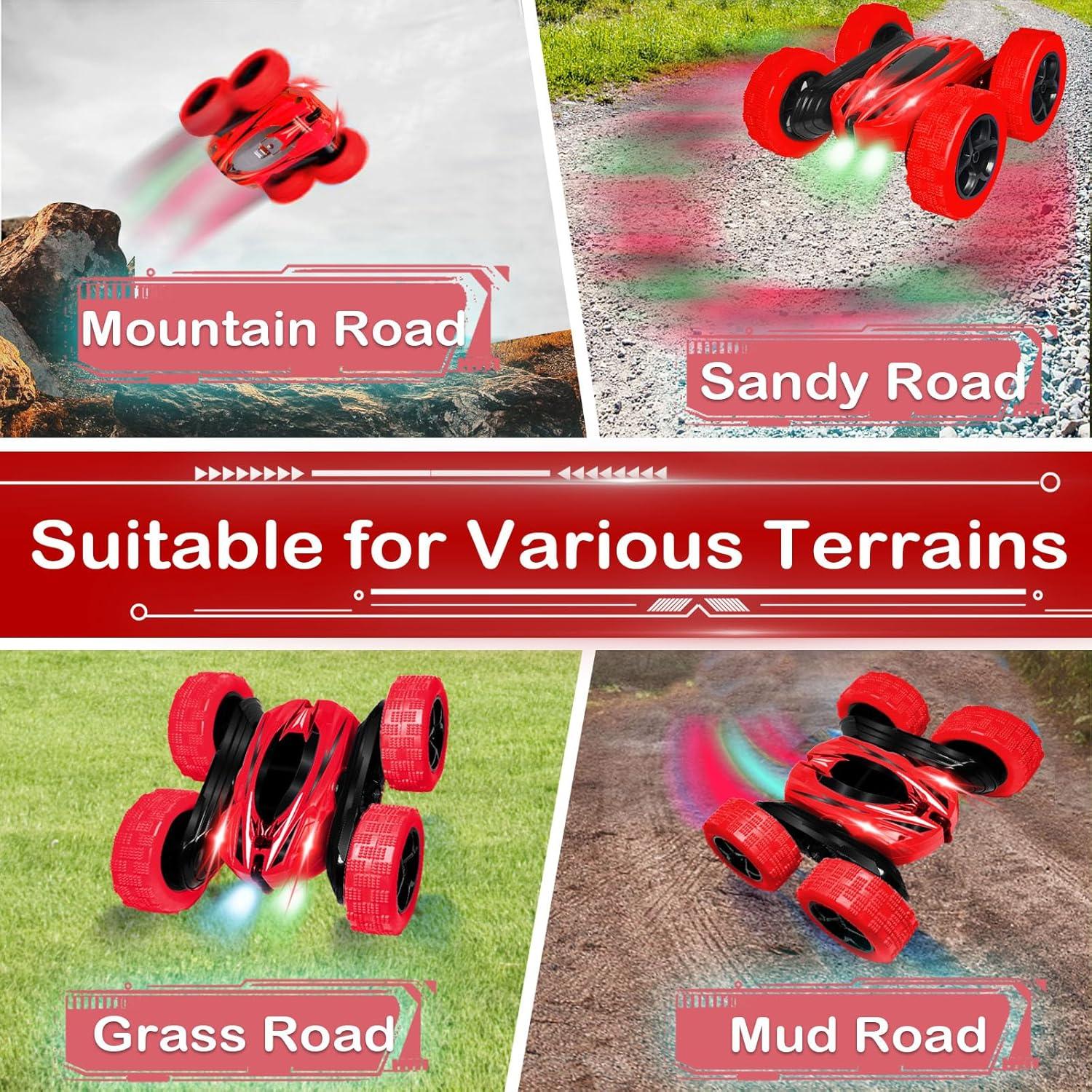 Coche de Control Remoto Acrobático FREE TO FLY Rojo 4WD