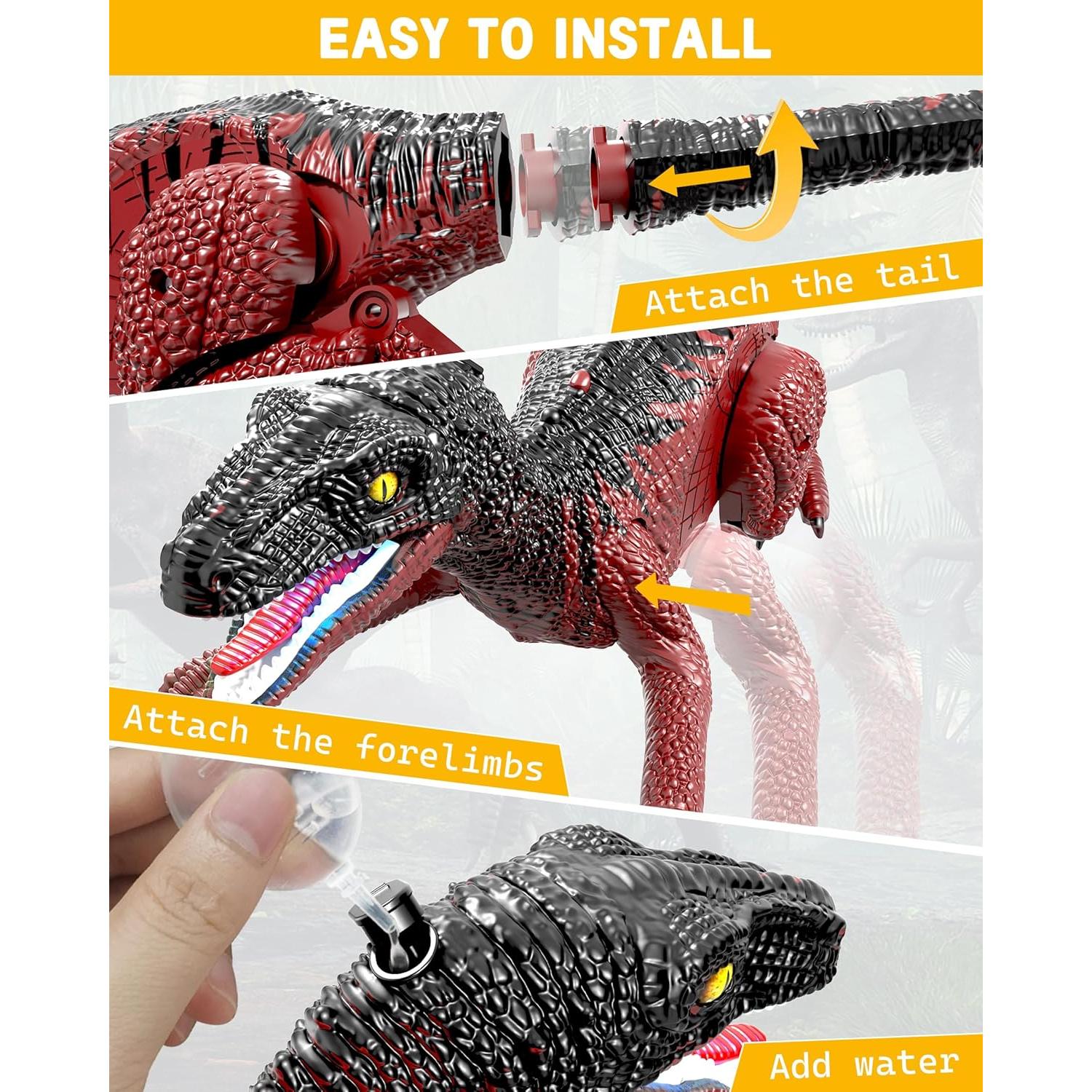 Coche de Dinosaurio RC Eulogia 2 en 1 con Gestos y Sonidos