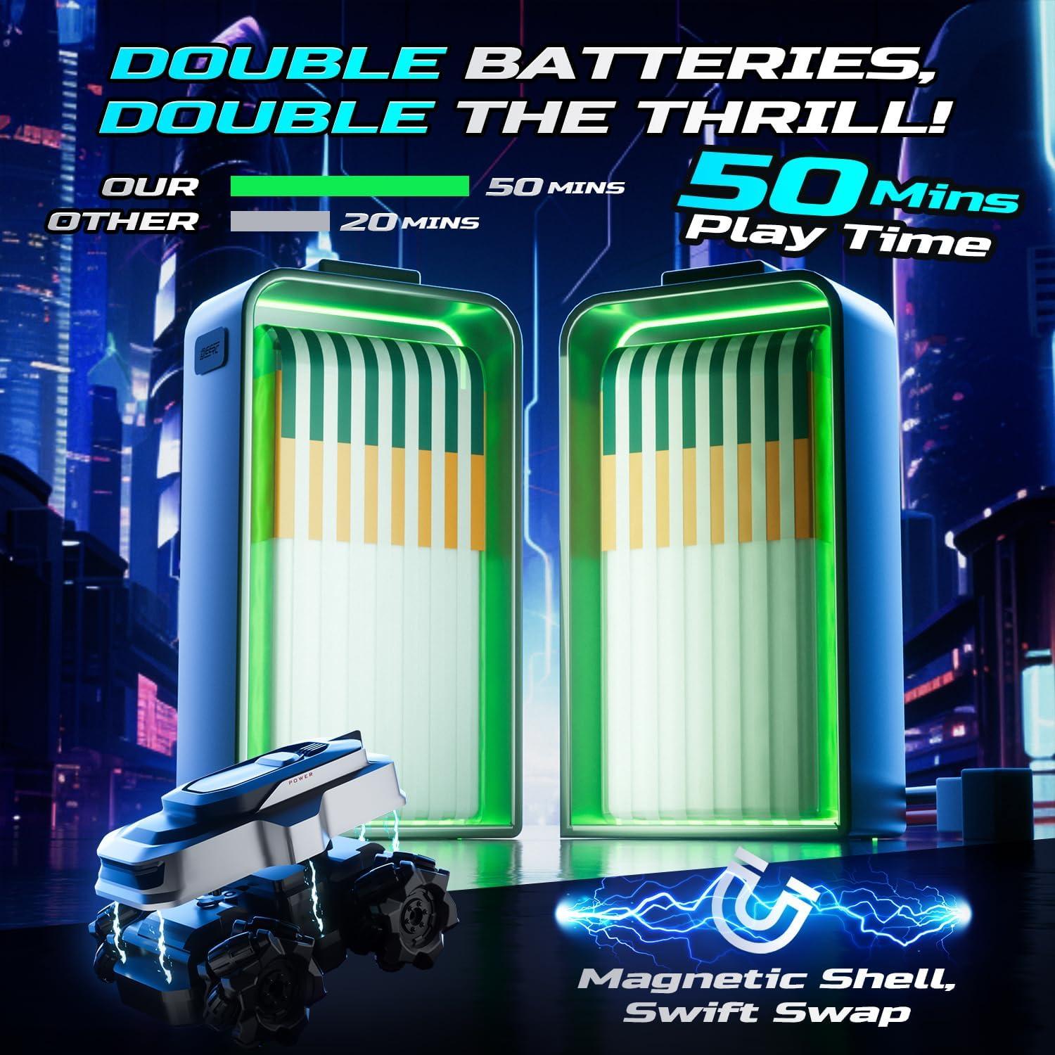 Coche RC Anfibio DEERC US-2624 - Mini 4WD Impermeable