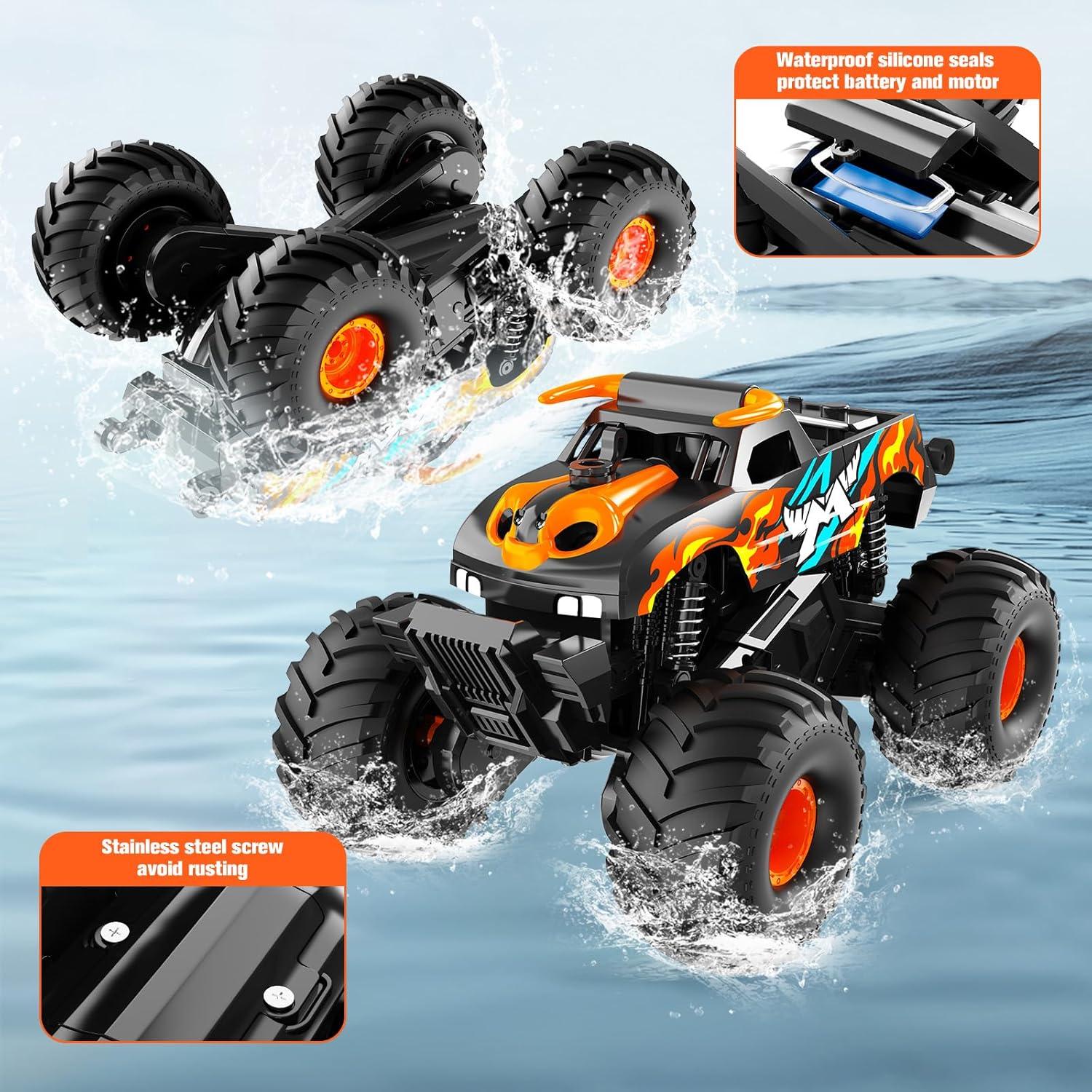 Coche RC Monster Truck Gampop 1:16 4WD Impermeable 0.99kg