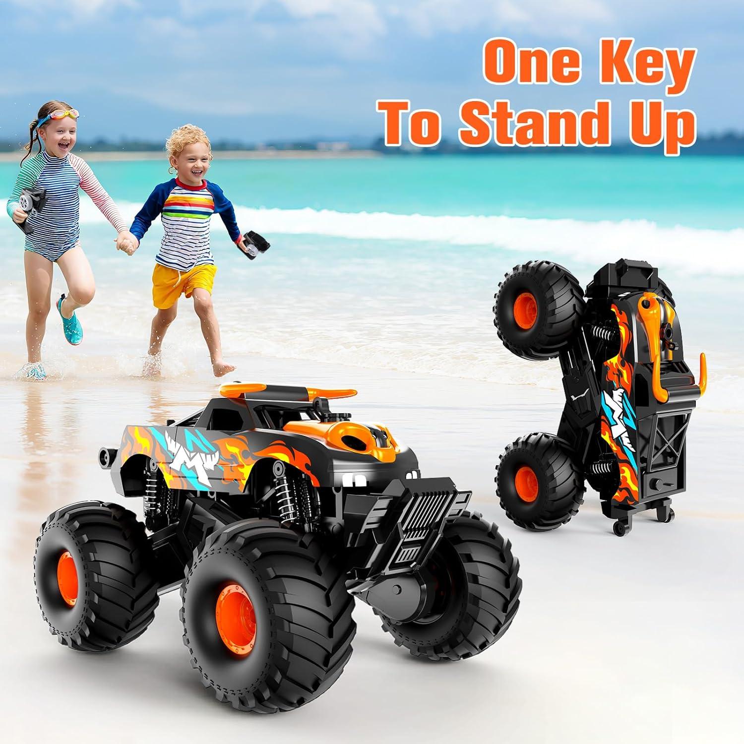 Coche RC Monster Truck Gampop 1:16 4WD Impermeable 0.99kg