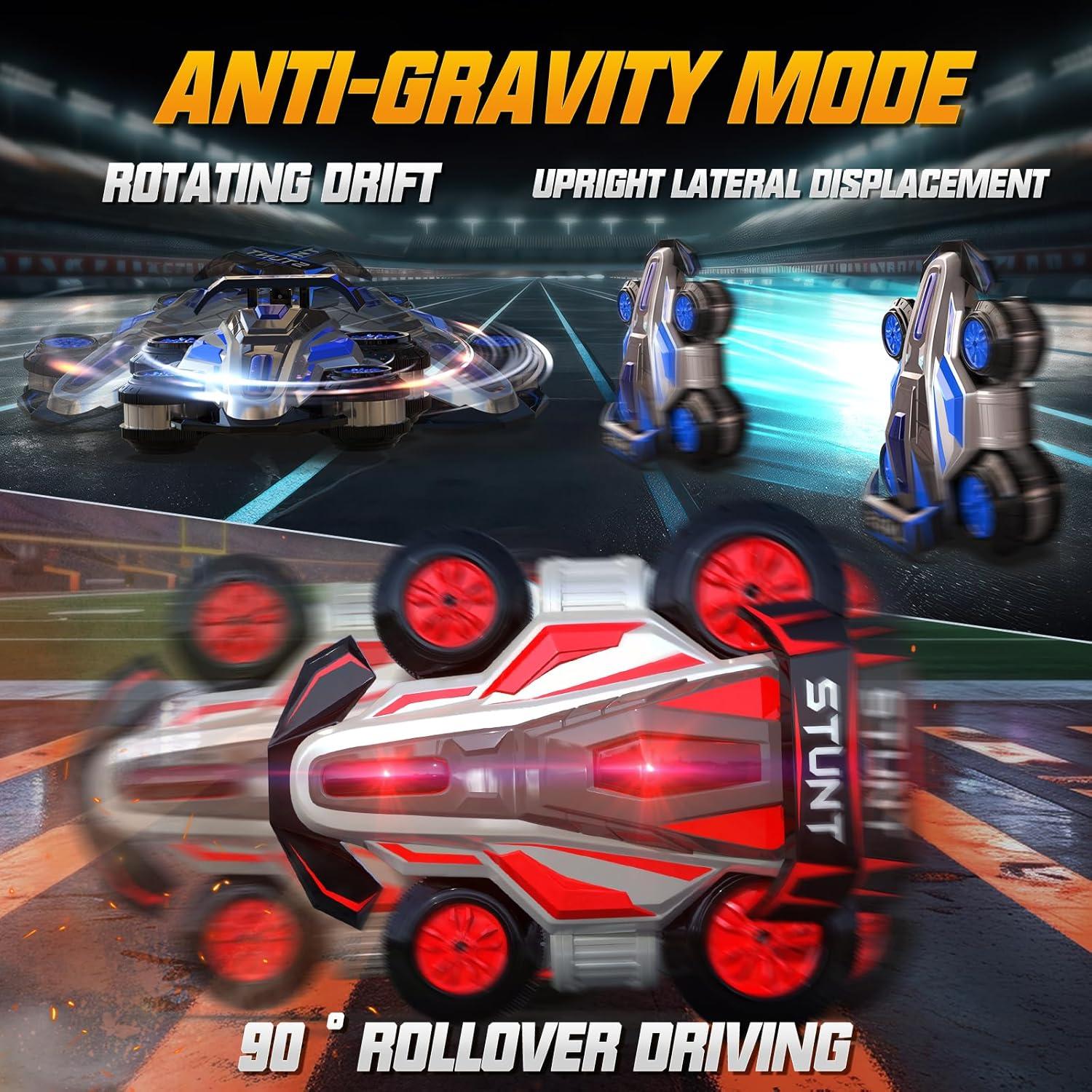 Coche RC Acrobático WJWMIRC 4WD 360° Rotación Azul