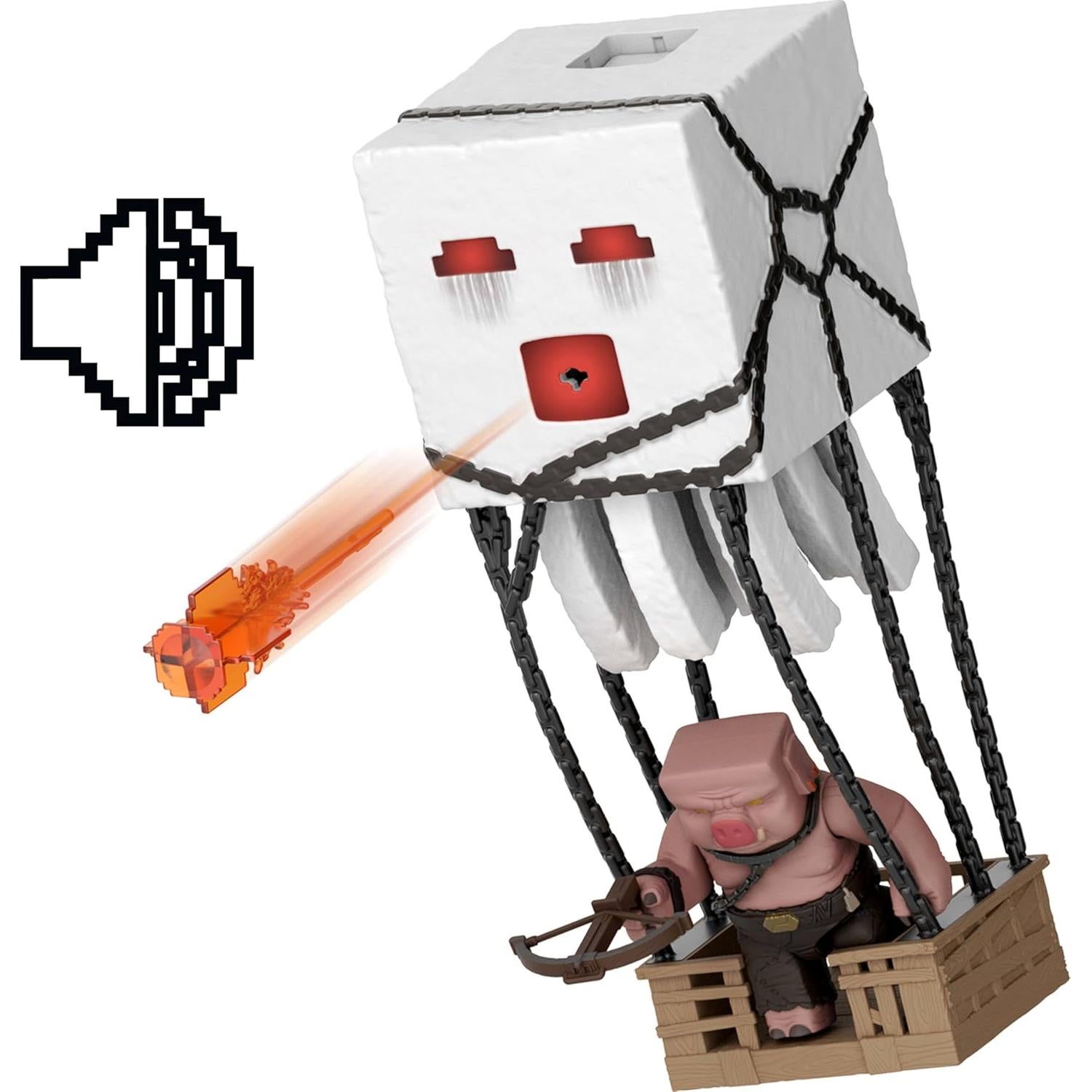 Juego de Figuras de Acción Mattel Minecraft Ghast Explosivo