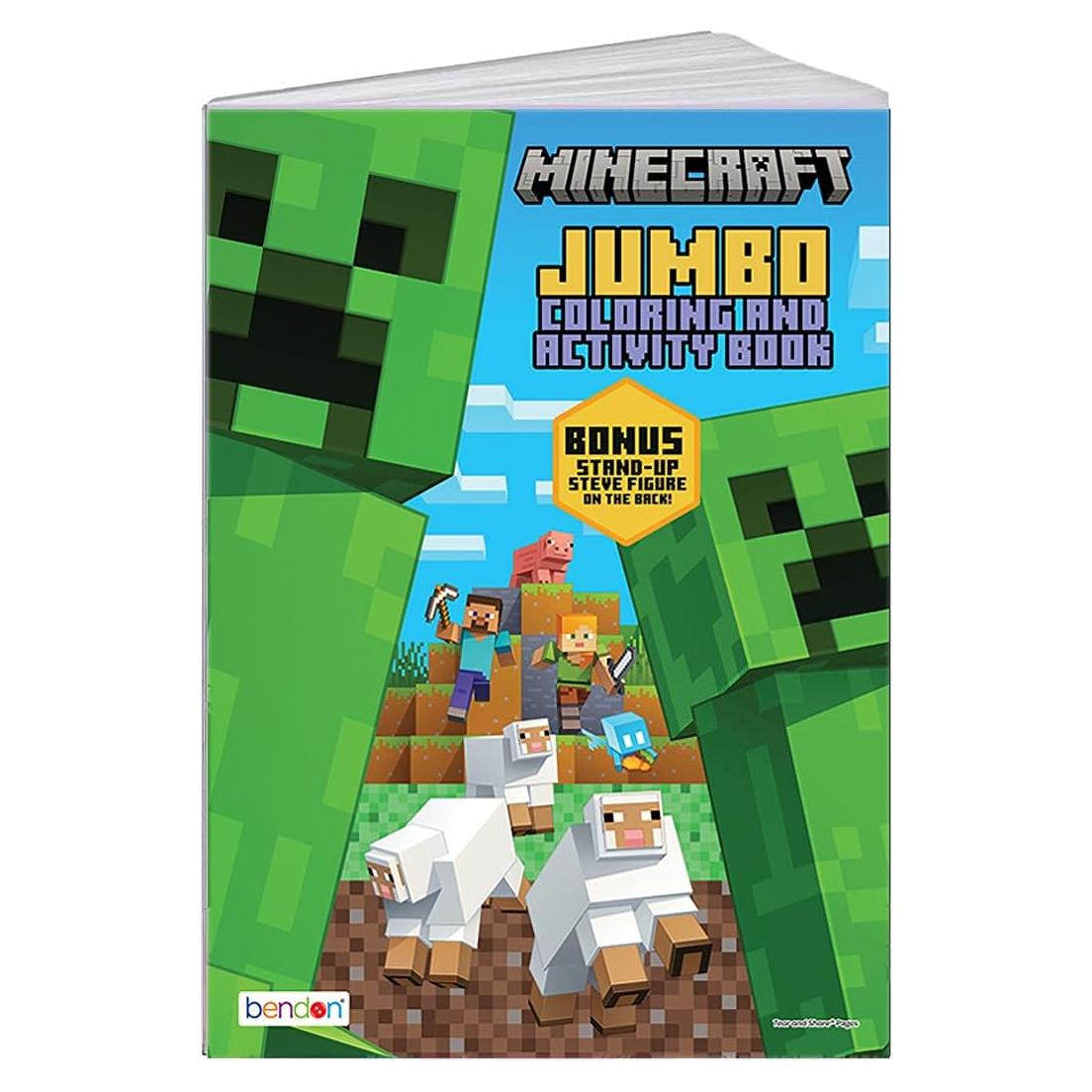 Libro de Colorear Jumbo Minecraft Bendon 80 Páginas Oficial