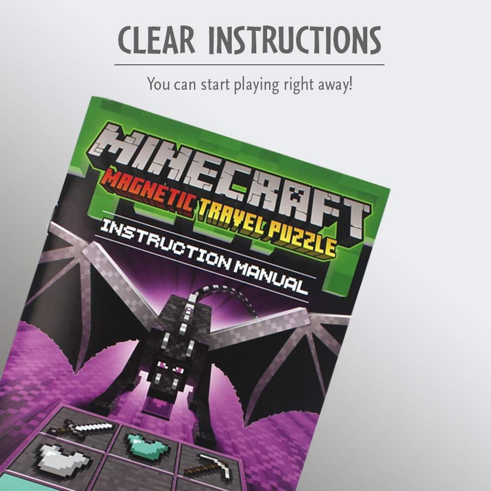 ThinkFun Minecraft Juego de Lógica Magnético de Viaje 40 Desafíos