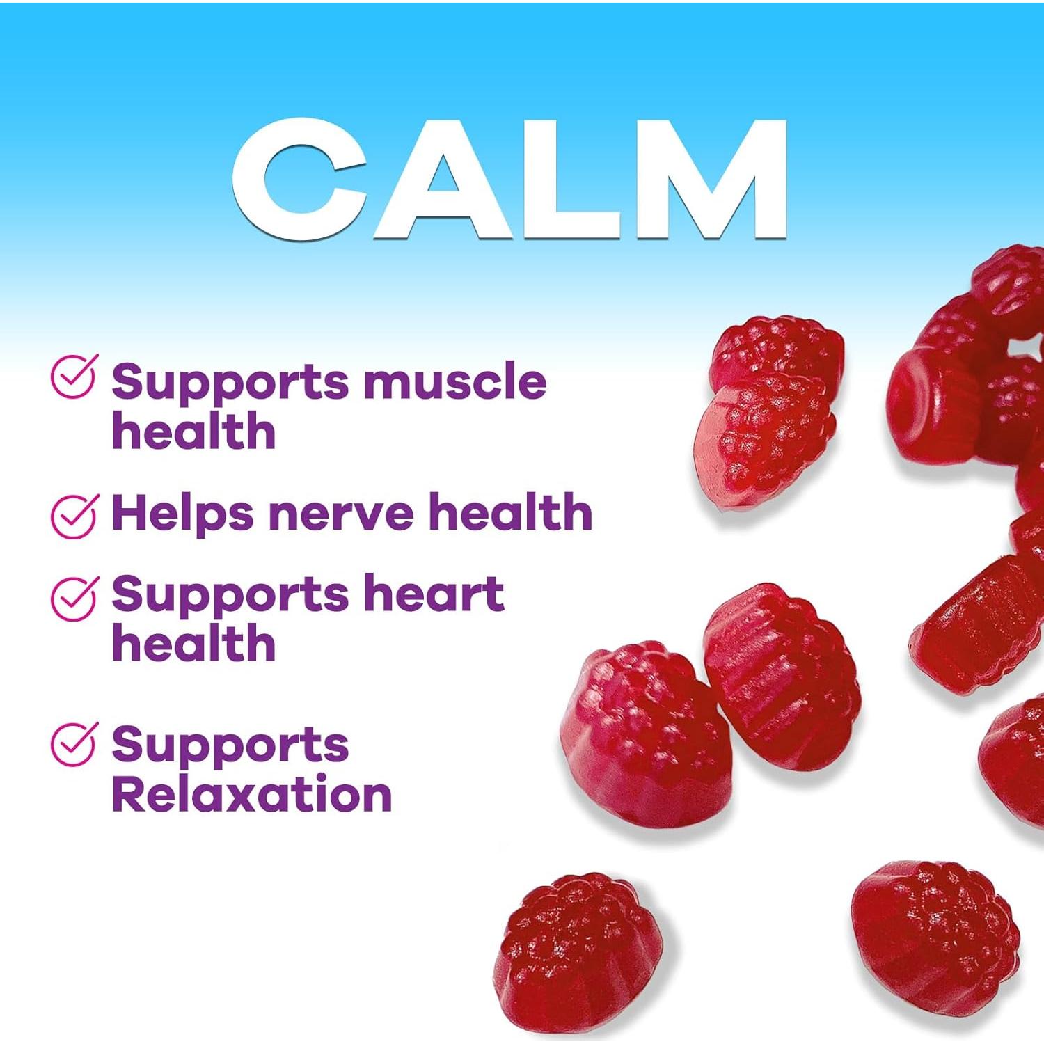 Gominolas de Magnesio Nature's Nutrition 60 Unidades Sabor Frambuesa