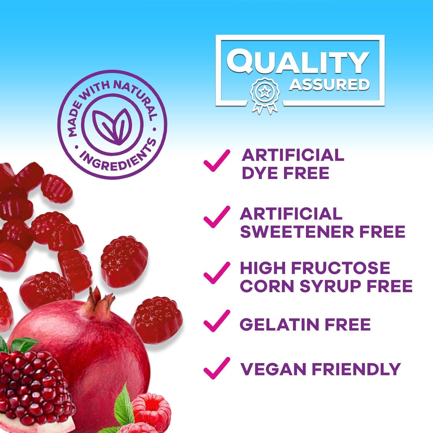 Gominolas de Magnesio Nature's Nutrition 60 Unidades Sabor Frambuesa