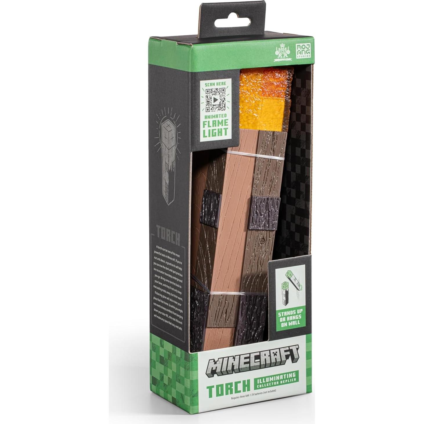 Antorcha Iluminadora LED Minecraft La Colección Noble 25.4 cm