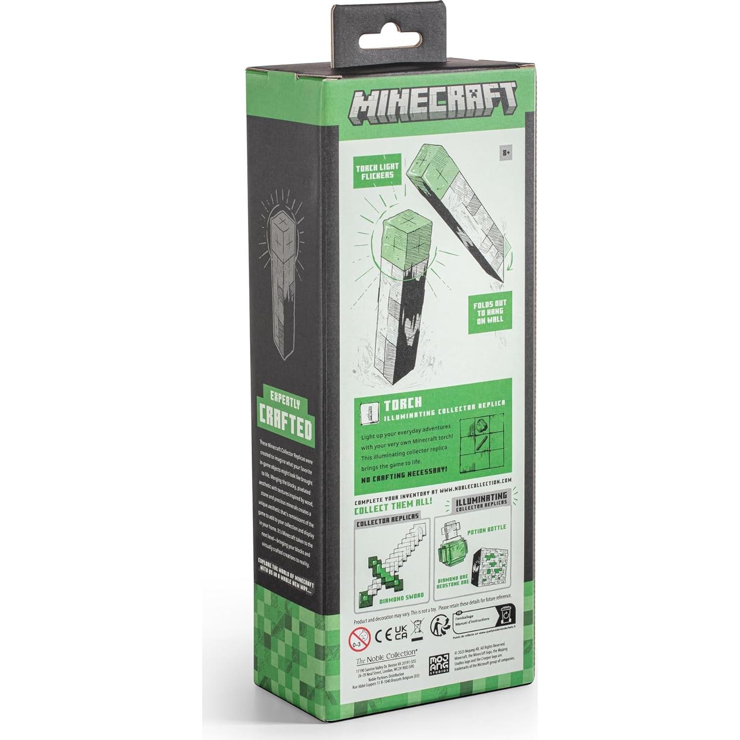 Antorcha Iluminadora LED Minecraft La Colección Noble 25.4 cm