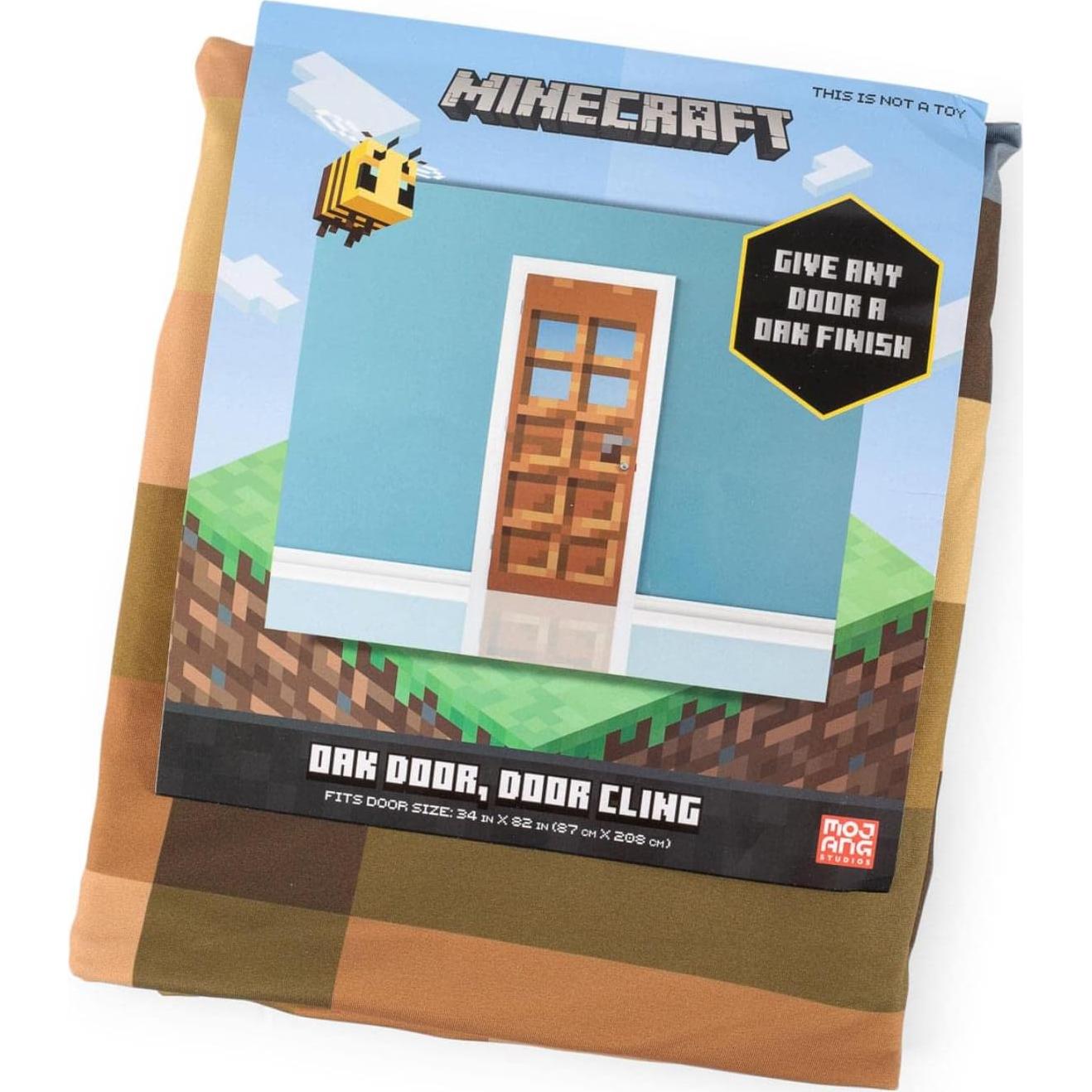 Puerta Adherente de Tela Minecraft Ukonic 86 x 208 cm Verde