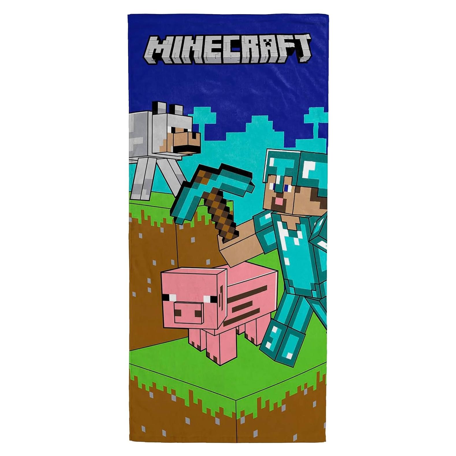 Toalla de Playa Jay Franco Minecraft 100% Algodón 71x147 cm
