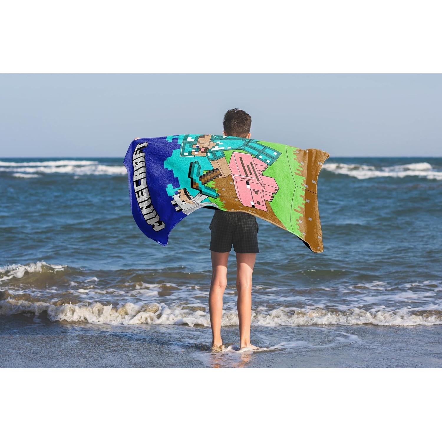 Toalla de Playa Jay Franco Minecraft 100% Algodón 71x147 cm