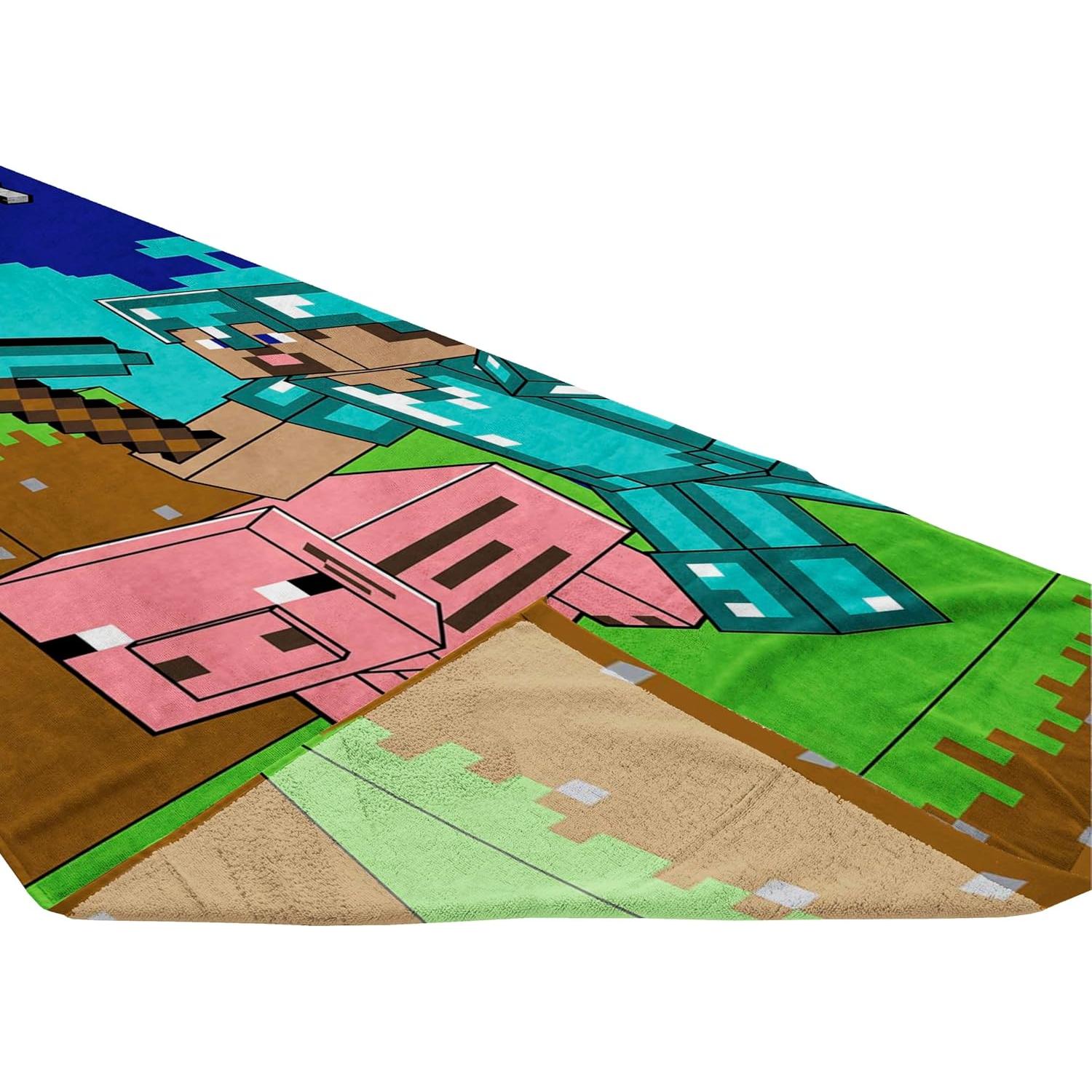 Toalla de Playa Jay Franco Minecraft 100% Algodón 71x147 cm