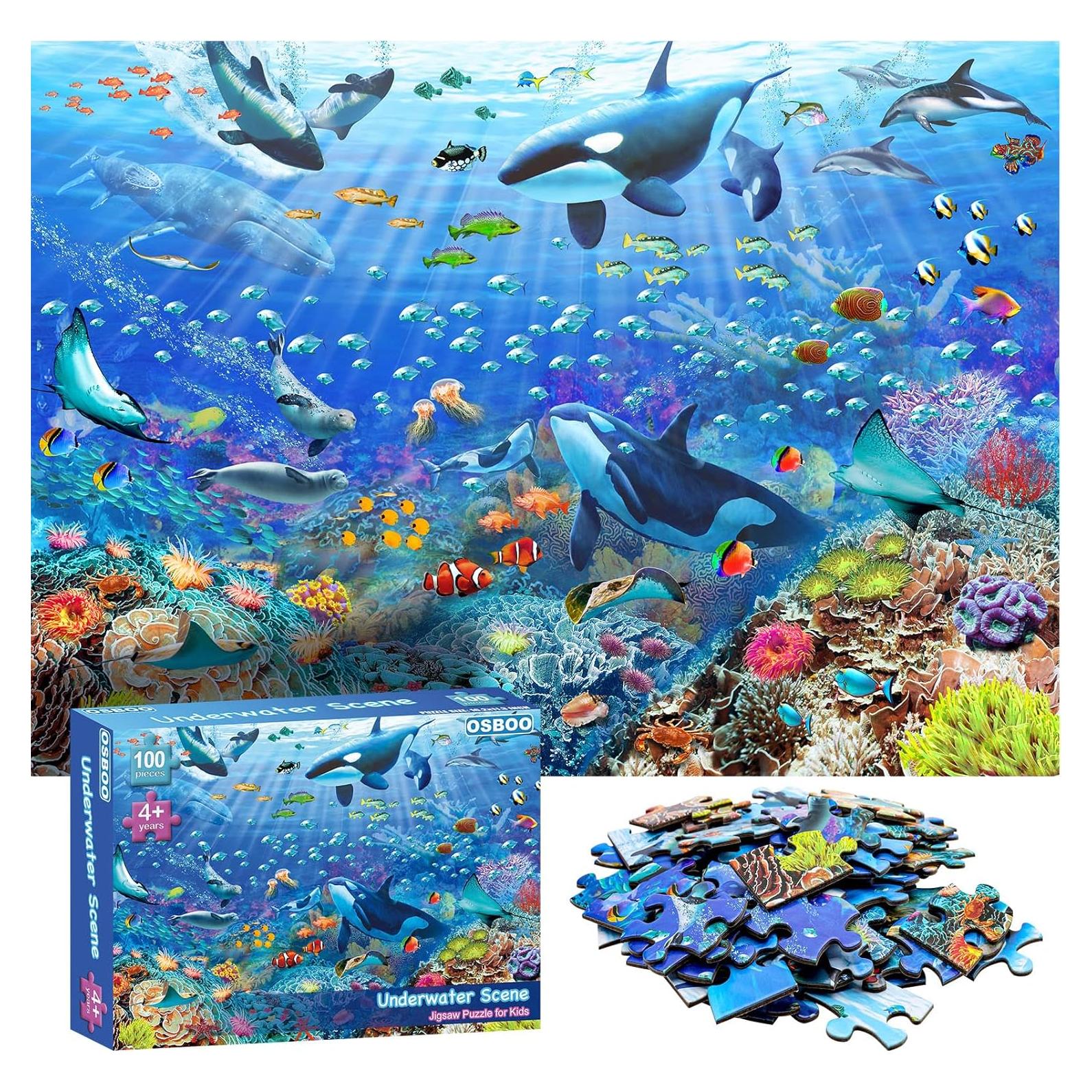 Rompecabezas Submarino 100 Piezas OSBOO para Niños 4-10 Años
