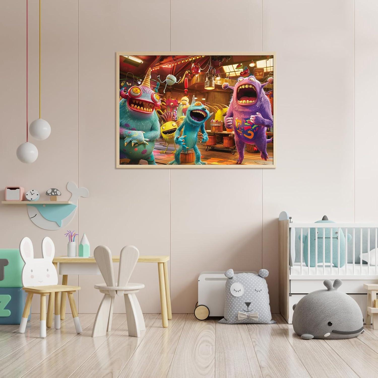 Rompecabezas de 1000 Piezas TangMosaic - Monstruos Divertidos