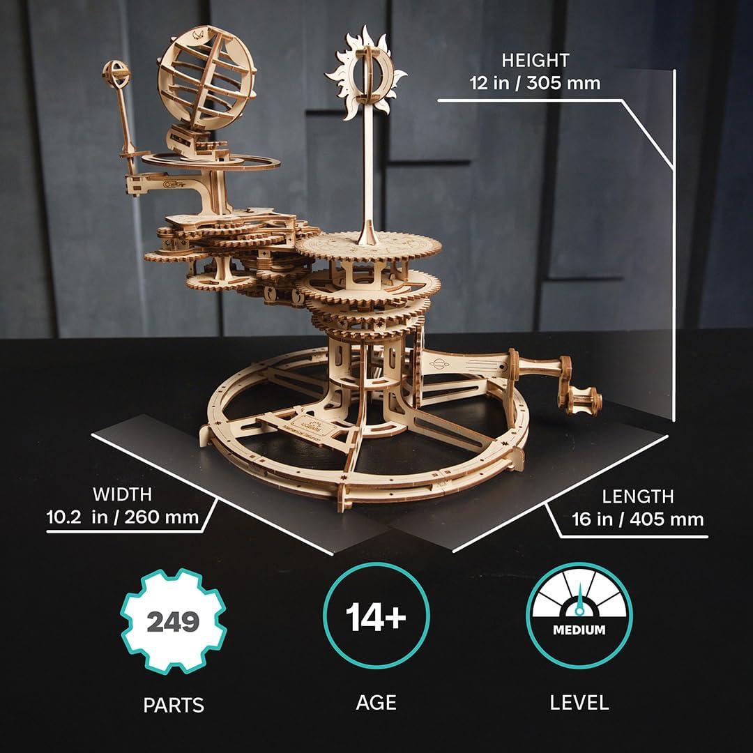 Rompecabezas 3D UGEARS Tellurion Solar Mecánico para Adultos