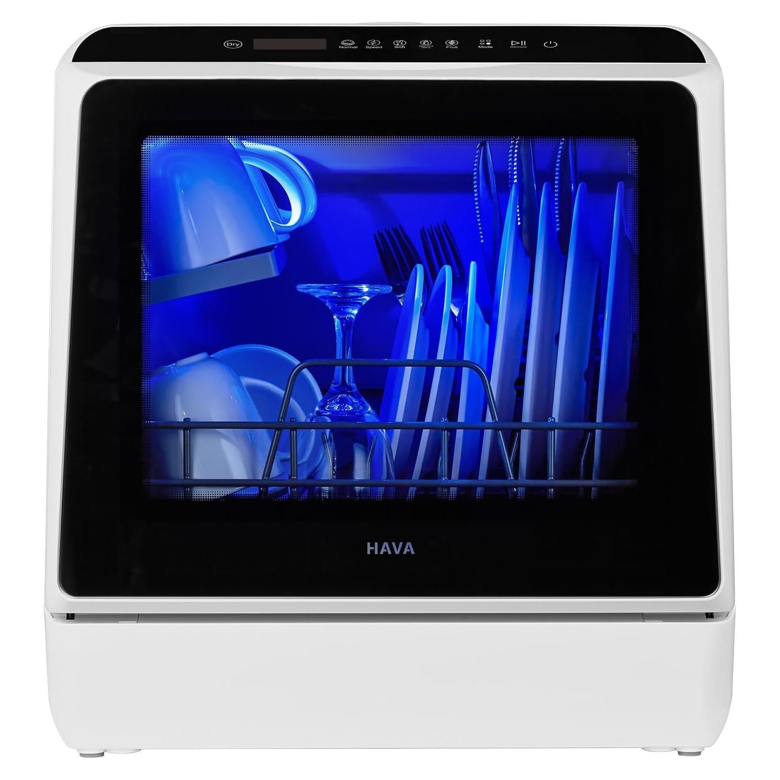 HAVA Lavavajillas de Encimera TDQR 6 Programas 5L Portátil